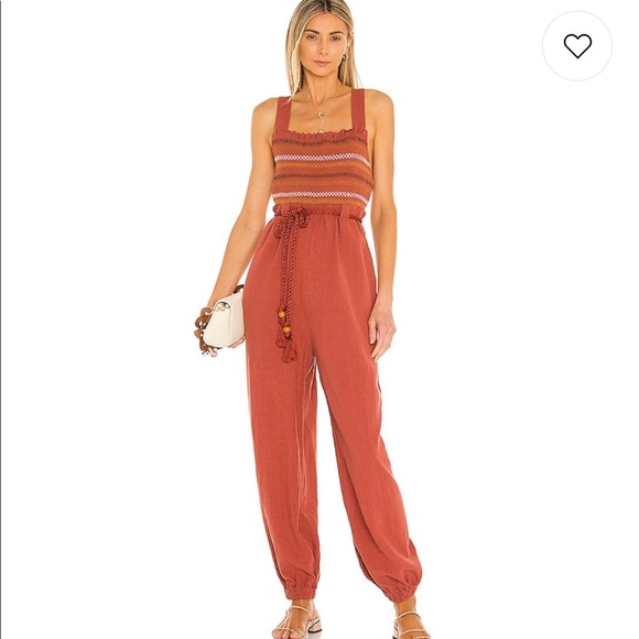 Free People Sienna smocked jumpsuit - Picture 3 of 4